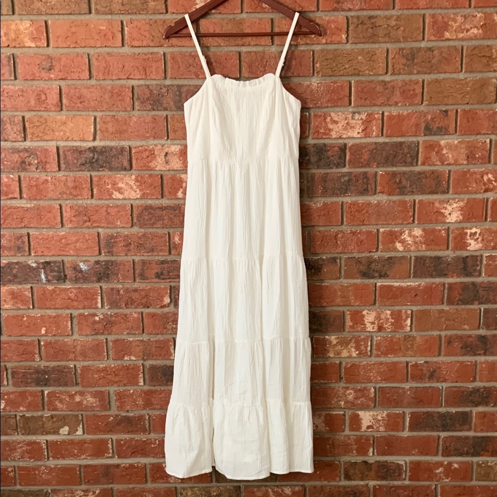 Knox Rose White Maxi Dress with Spaghetti Straps